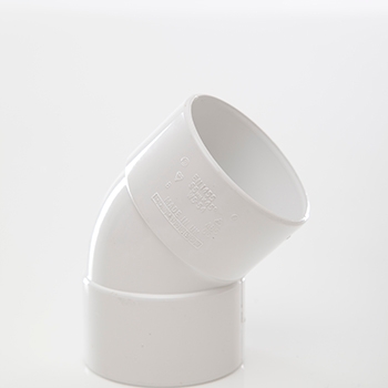 Polypipe 50mm 135 degree Obtuse Bend - White WS54W Image 1