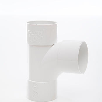 Polypipe 50mm 92.5 degree Swept Tee - White WS56W Image 1