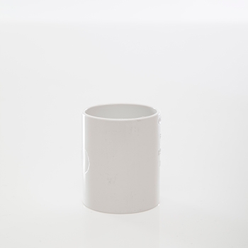 Polypipe 50mm Straight Coupling - White WS58W Image 1