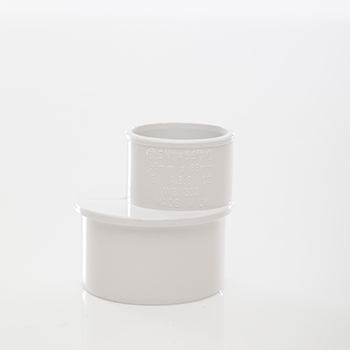 Polypipe 50 x 40mm Reducer - White WS59W Image 1