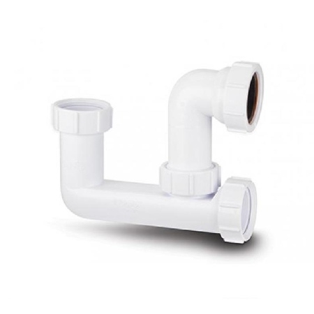 Polypipe Low Level Bath Trap 75mm Seal WT68 Image 1