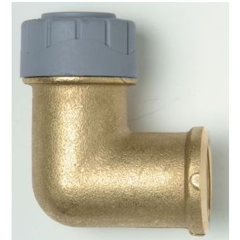 Polyplumb 22mm x 1/2" Brass Female Elbow PB302212 Image 1