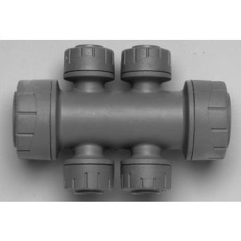 Polyplumb 22 x 10mm Socket/Socket 4 Port Manifold PB4822 Image 1