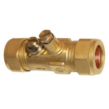15mm Compression Gas Test Ball Valve 40010284 Image 1
