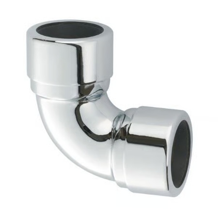 McAlpine 32mm Compression 90 degree Bend - Chrome Plated 32A-CB Image 1