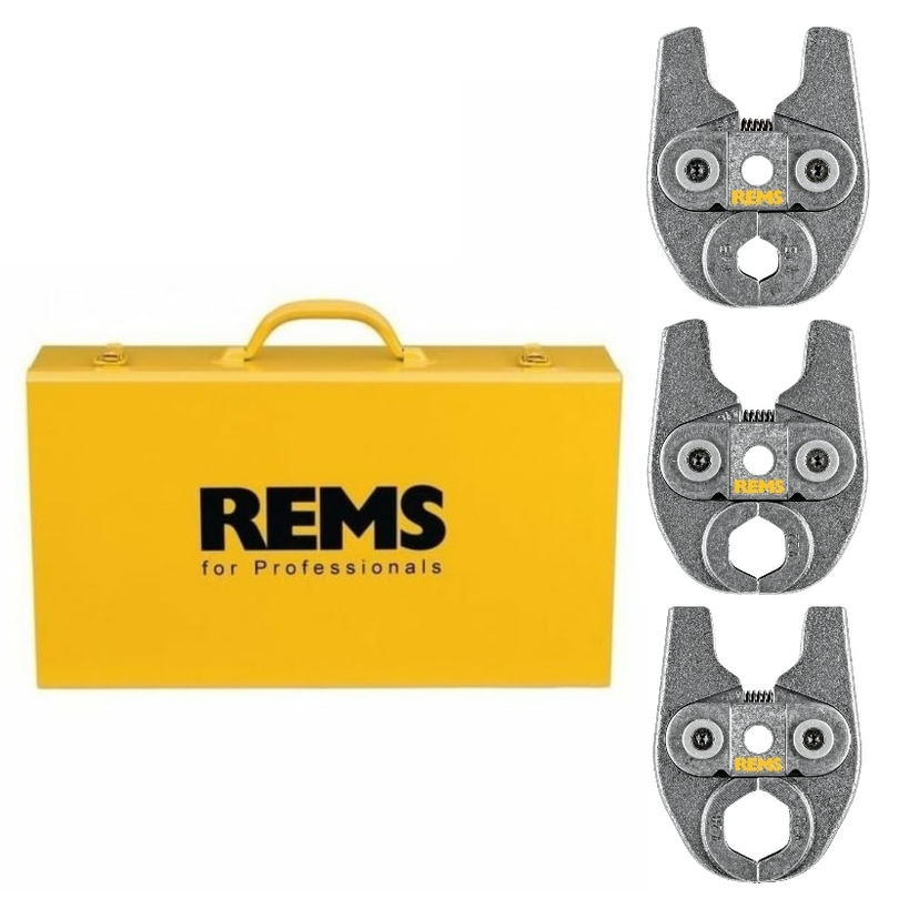 REMS 15-28mm V Profile Jaw Set in Steel Case Image 1