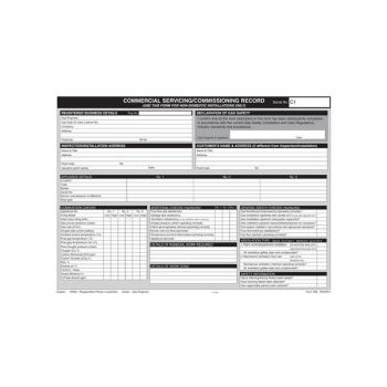 Regin Commercial Service/Commissioning Pad (50 pack) REGPC1 Image 1