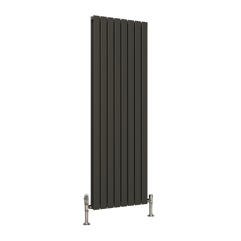 Harley 1600 x 490 Single Anthracite Vertical Radiator Image 1