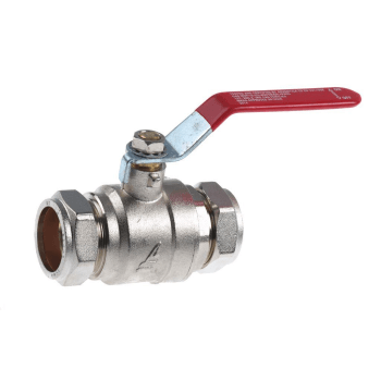 35mm Lever Valve - Red Handle LBV35R Image 1