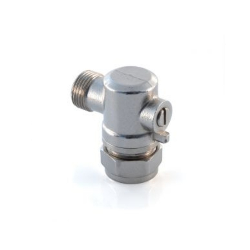 15mm x 1/2" Flat Faced Angled Isolating Valve 304805 Image 1