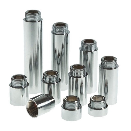 1/2" MxF Rigid 100mm Extension - Chrome Plated RVE100C Image 1