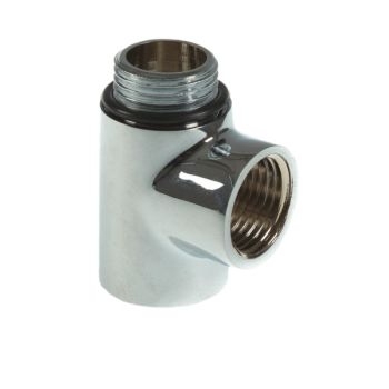 1/2" MxFxF Dual Fuel Tee Chrome TRECT Image 1