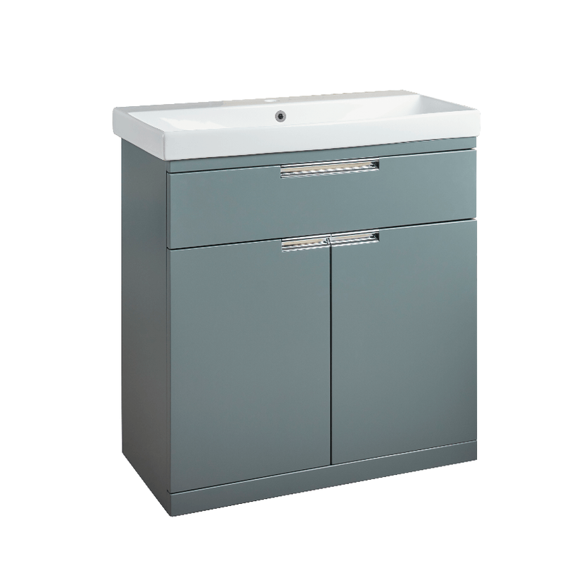 Instinct Espada 800mm F/S 1 Drawer 2 Door Basin Unit Willow 414216 Image 1