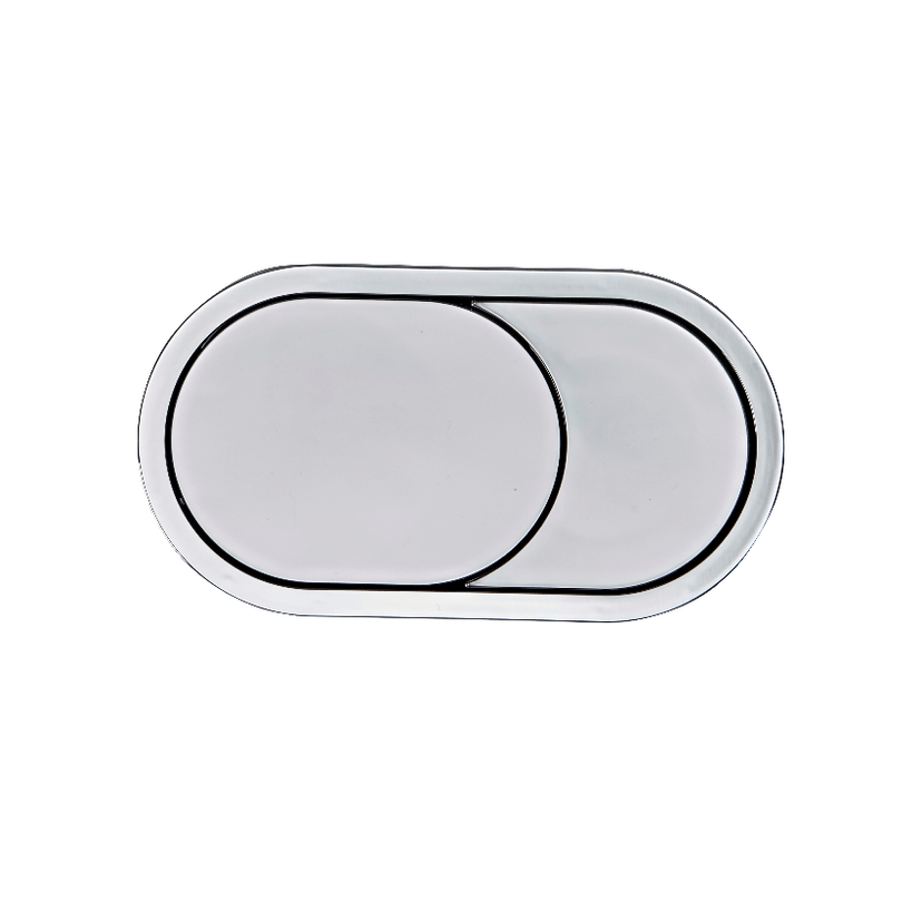 Instinct Oval Dual Flush Button Chrome INST13023 Image 1