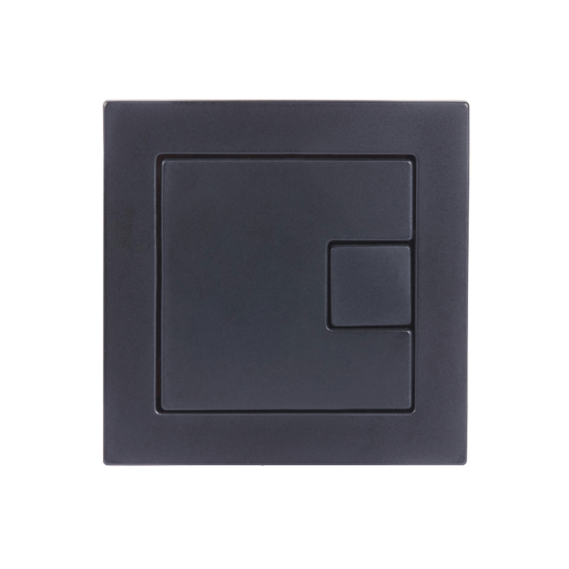 Instinct Nuance Square Dual Flush Button Black INST13028 Image 1
