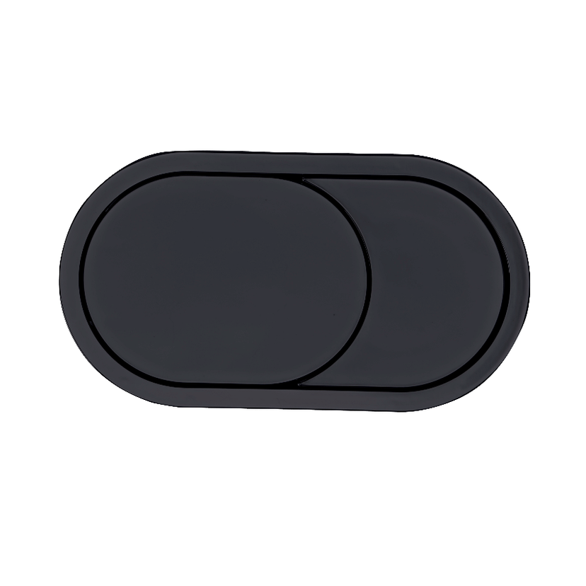 Instinct Oval Dual Flush Button Matt Black INST13040 Image 1