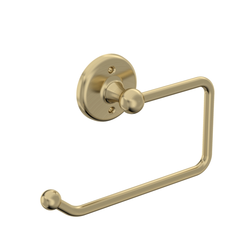 Instinct Hemsworth Toilet Roll Holder Brushed Brass INST37184 Image 1