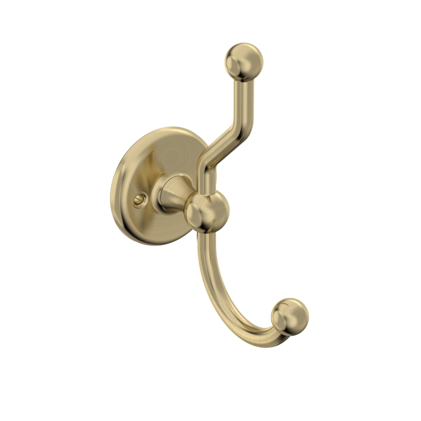 Instinct Hemsworth Robe Hook Brushed Brass INST37186 Image 1
