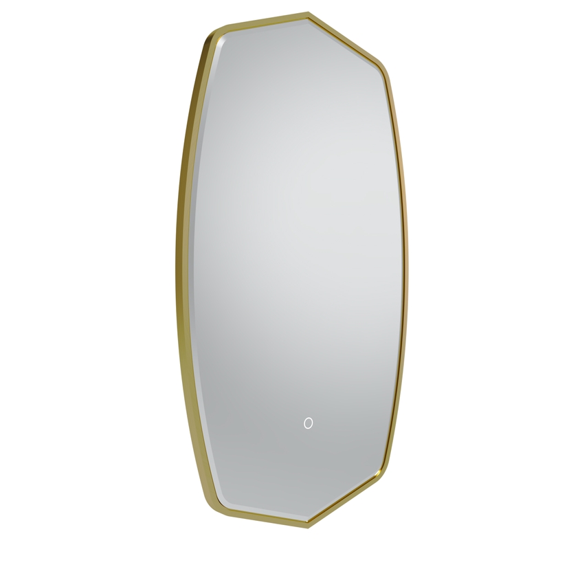 Instinct Ios 450x800mm LED Illum Traditional Mirror B/Brass INST37201 Image 1
