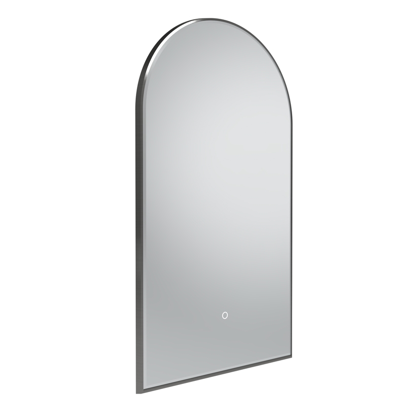 Instinct Ios 500mmx900mm LED Illum Arch Mirror Gunmetal INST37205 Image 1