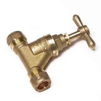 15mm BS1010 Brass Stopcock 301606