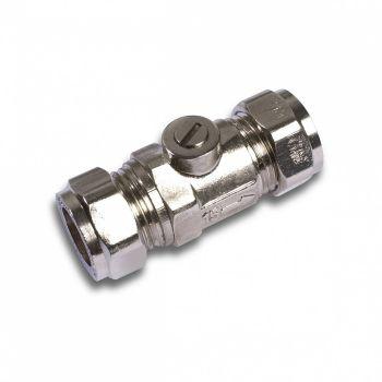 15mm Full Bore Isolating Valve - Chrome 304613