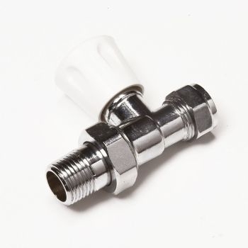 Radiator Valve 15mm Straight 1/2" Union BFRVS2-15 Image 1