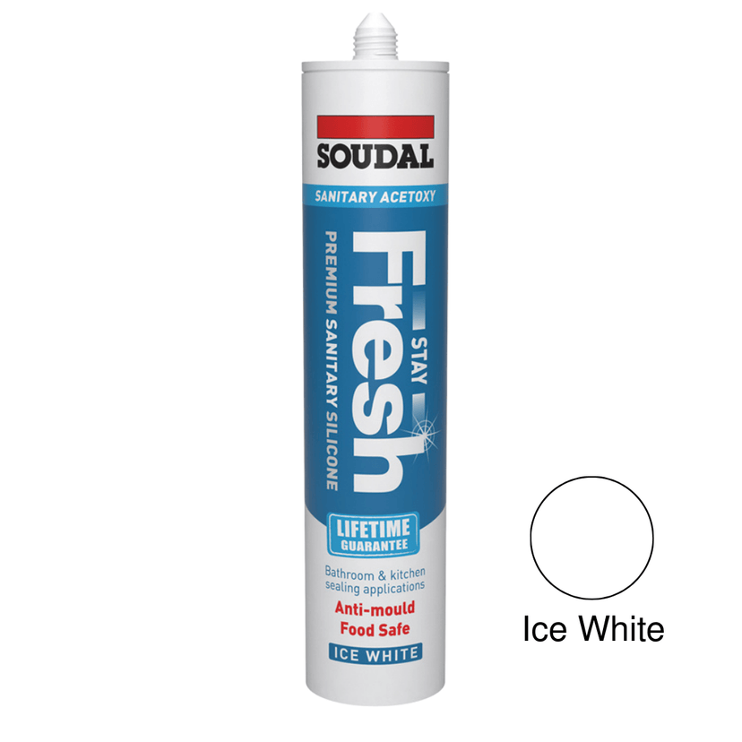 Soudal Stay Fresh Acetoxy Ice White 290ml 152987 Image 1