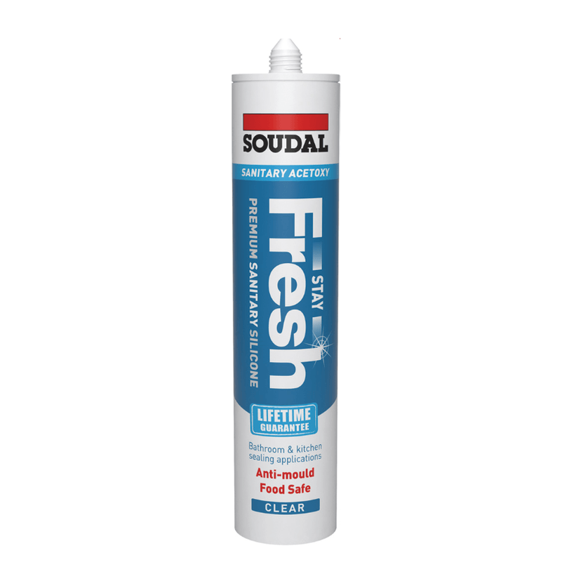 Soudal Stay Fresh Acetoxy Clear 290ml 152988 Image 1