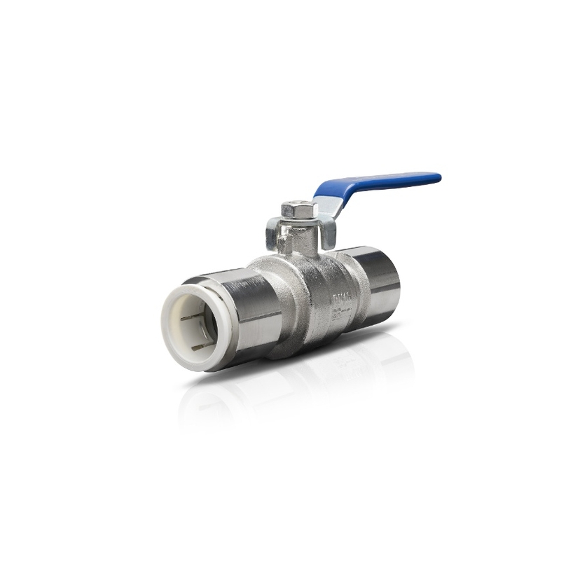 22mm Nickel-Plated Ballvalve with JG Speedfit Connections BVAL400210 Image 1