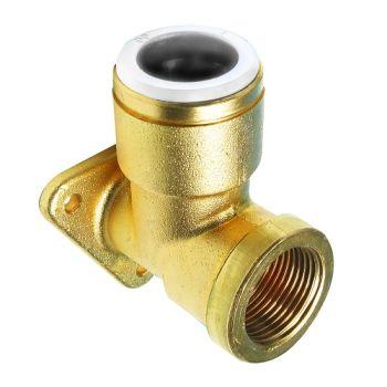 JG Speedfit 15mm x 1/2" Brass Wing Back Elbow 15WB Image 1