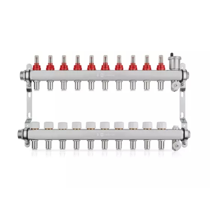 JG LowFit 10 Port Manifold Stainless Steel (12mm connections) Image 1