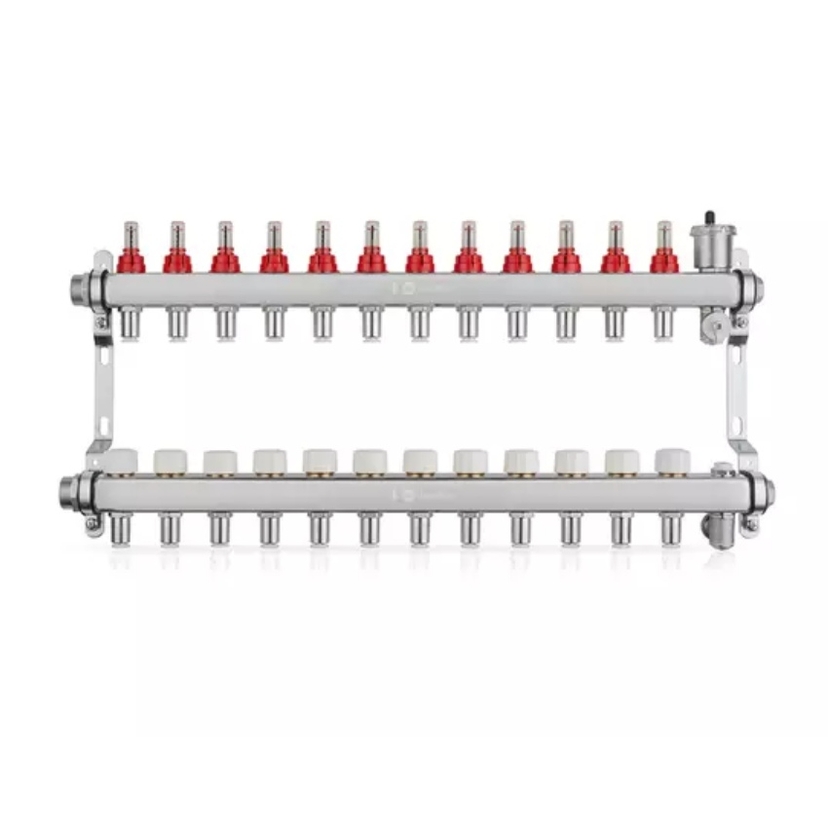 JG LowFit 12 Port Manifold Stainless Steel (12mm connections) Image 1