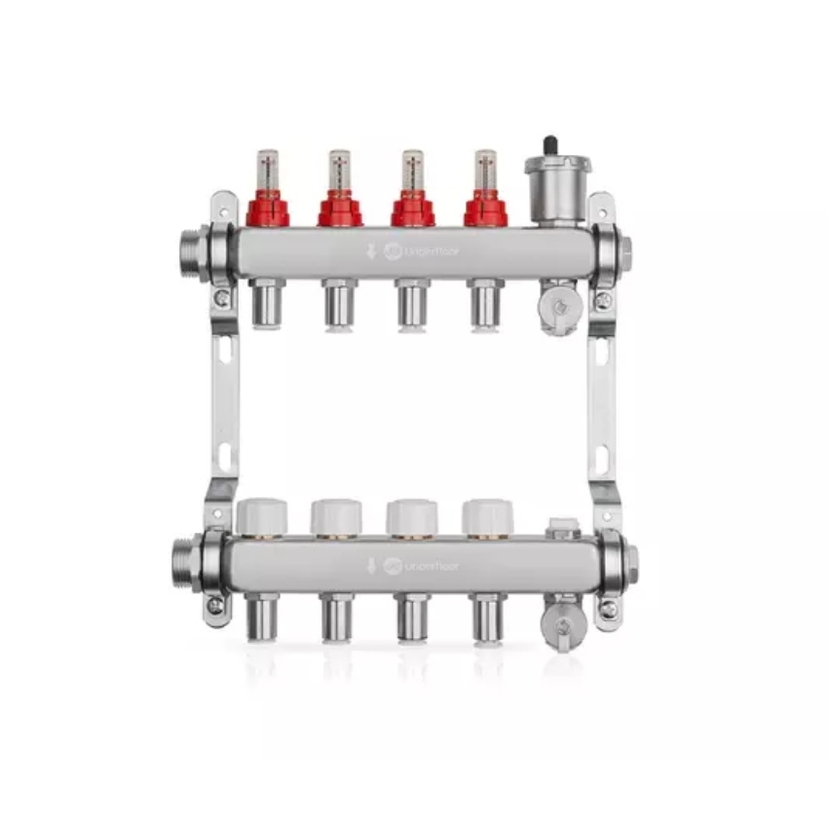 JG LowFit 4 Port Manifold Stainless Steel (12mm connections) Image 1