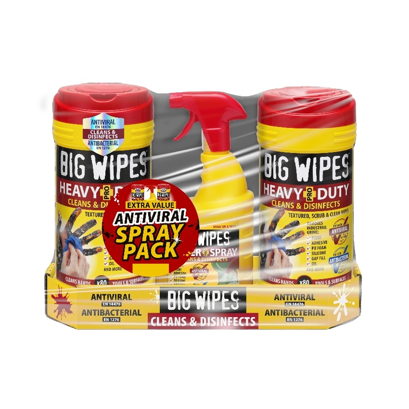 Big Wipes Spray Pack Promotion (2 x Red 80 1 x Spray) 2439 0000 Image 1