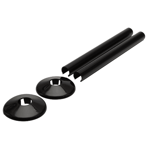Talon 200mm Towel Rail Kit - Black ACSNB/K2BP Image 1