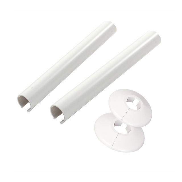 Talon 200mm Towel Rail Kit - White ACSNW/K2