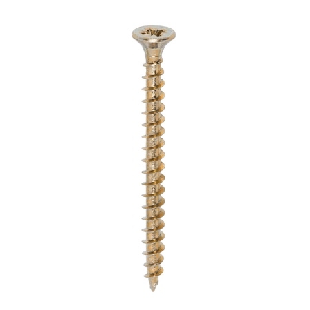 Timco Solo 5.0x50mm Yellow Woodscrews (200 pack) 50050SOLOC Image 1