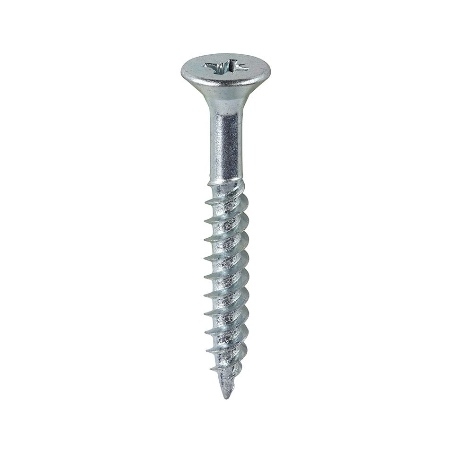 Timco Twin-Threaded 8x11/2" Zinc Woodscrew (200 pack) 08112CWZ Image 1