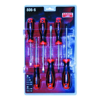 Bahco 6 Piece Screwdriver Set BSD5 Image 1