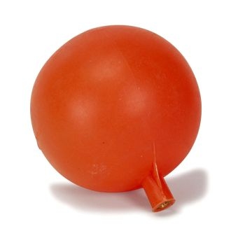 6" Round Float with Brass Thread D60BTOR Image 1