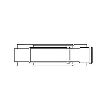 Vaillant 440mm-690mm Telescopic Flue Extension 303906 Image 1