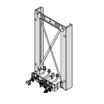 Viessmann Spacer Frame for Rear P/work inc. Valves 200c range 7780403 Image 1