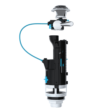 Skylo Button & Handle Dual Flush Valve Black / Blue SKY030 Image 1