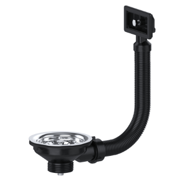 Viva Basket Strainer Waste - Square Overflow PP0010/S Image 1
