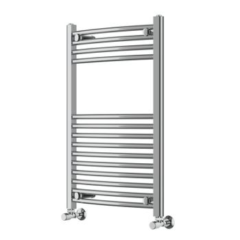 Instinct 500 x 800mm Chrome Curved Towel Rail 22mm PHGT080-50CPCV Image 1