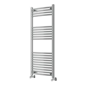 Instinct 500 x 1200mm Chrome Curved Towel Rail 22mm PHGT120-50CPCV Image 1