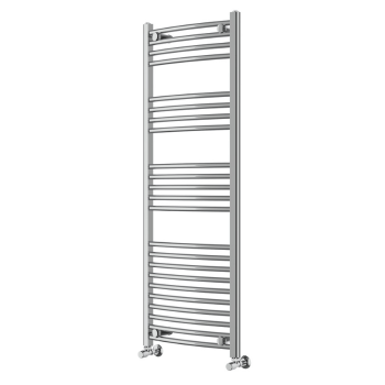 Instinct 500 x 1400mm Chrome Curved Towel Rail 22mm PHGT140-50CPCV Image 1