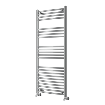Instinct 600 x 1400mm Chrome Curved Towel Rail 22mm PHGT140-60CPCV Image 1