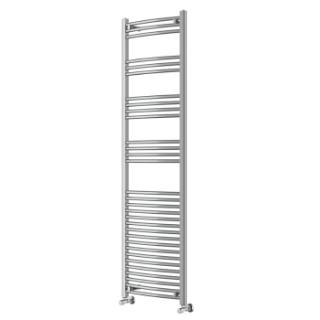 Instinct 500 x 1800mm Chrome Curved Towel Rail 22mm PHGT180-50CPCV Image 1